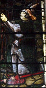 Charles Henry Dillon on the chancel north window June 2012